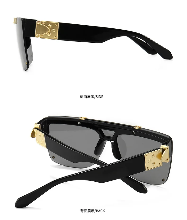 Итальянский бренд, квадратные солнцезащитные очки для женщин и мужчин, модные, флип-линзы, очки, Роскошные, дизайнерские, негабаритные солнцезащитные очки, тени для женщин, oculos