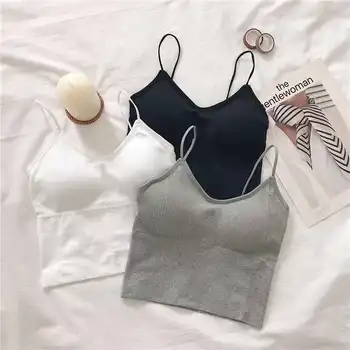 

Hantan striped vest without steel ring soft camisole three-color sexy inner threaded thin vest