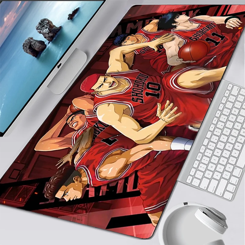 

Slam Dunk Mousepad Xxl Mouse Pad Gamer Gaming Laptop Computer Accessories Keyboard Mat Mausepad Not-slip Desk Protector Mats