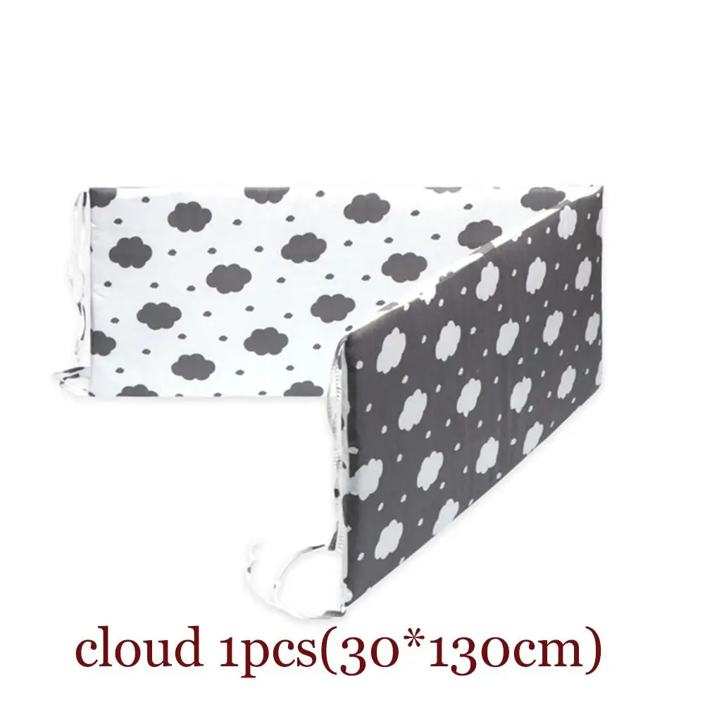 Cloud Kuulee съемный моющийся Мультфильм Печать Детская безопасность Кроватка Забор - Цвет: Cloud