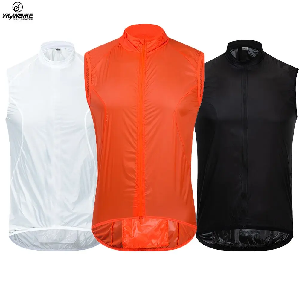 YKYWBIKE Cycling Vests Jersey Men Sports Tank With Pockets Bike Shirts