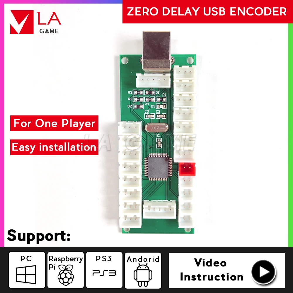 Аркадный Набор для 1 игрока sanwa кнопочный датчик нулевой задержки rasberry pi diy