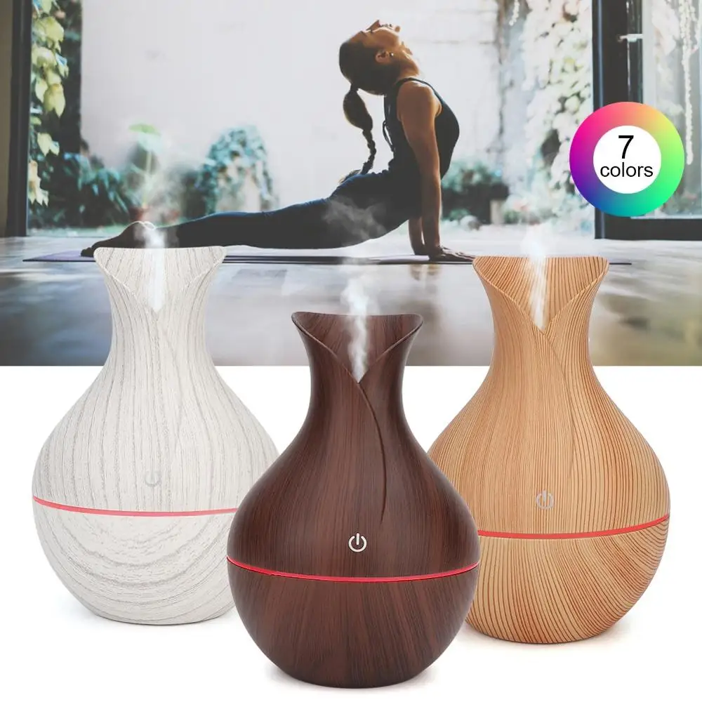 

3 Colors USB Air Purification Humidifier Low Noises Household Workplace Clinic LED Ultrasonic Aroma Diffuser Night Lights Supply