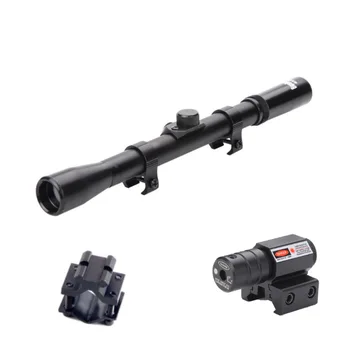 

Railway Riflescope Tactical Hunting Optical Scope Holographic Scope 4x20 Infrared Laser Scope for 11/20mm Rail Mounted Scope