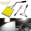 2PCS T10 COB 24SMD Dome Light Car LED Panel Multi-Colorful Car Auto Interior Reading Map Led Bulb Dome Festoon Light BA9S DC 12V ► Photo 1/6