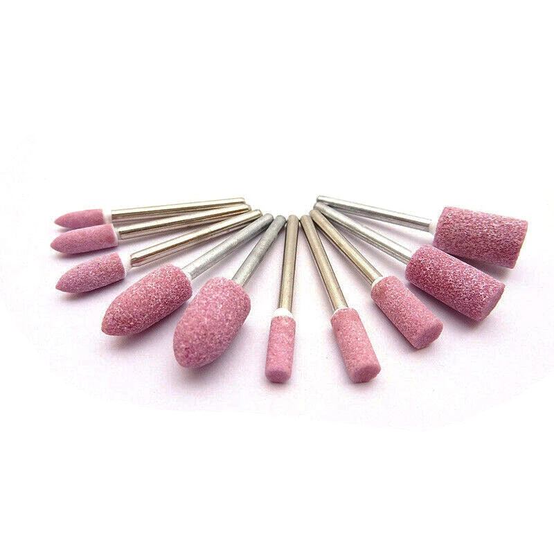 100 шт./компл. шлифовальных головок абразивный шлифовальный круг заусенцев с алмазным напылением для полировки камня наконечник головка вращающегося инструмента
