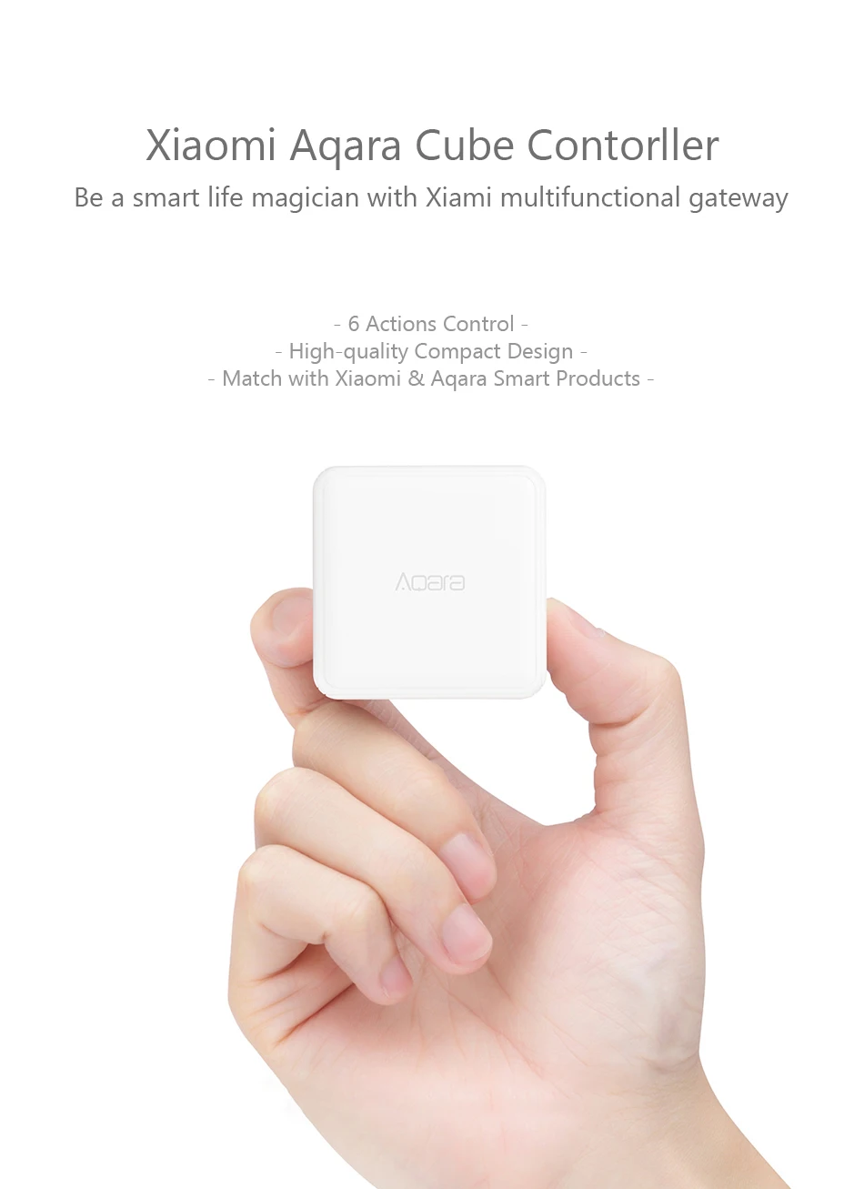 Xiaomi Aqara Magic Cube универсальный пульт дистанционного управления ler сенсор многофункциональное управление работа с шлюзом для Xiaomi комплекты умного дома