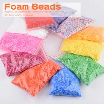 

Children Craft Toy Mini Slime Foam Balls Setfoam Bead Micro Styrofoam Kid DIY Craft Crystal Bottle Accessories