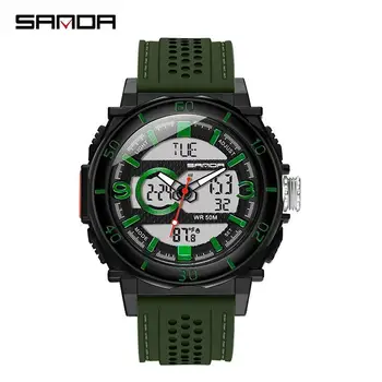 

Men's Watches LED Fashion Quartz Digital Watch 50M Waterproof Sports Watch Top Brand Luxury Male Clock Military Watch for Men