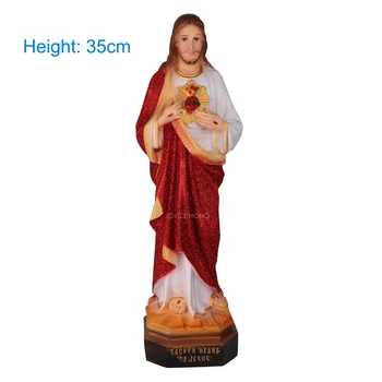

JESUS CHRIST STATUE CATHOLIC SAINT STATUE FIGURINE TABLETOP SCULPTURE