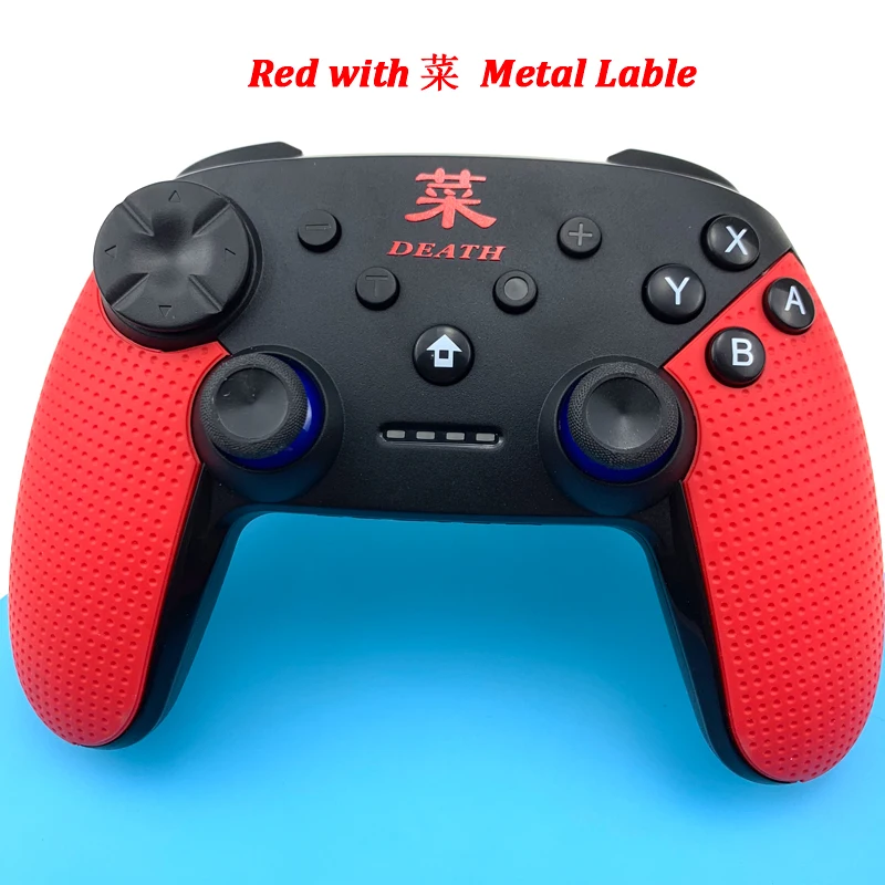 Wireless Game Controller Joystick For Nintend Console Switch Bluetooth Gamepad Pro Joypad For Android/PC Accessories Controller - Цвет: BlackCai Metal lable