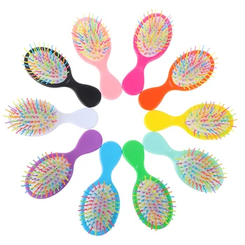 

Baby Boys Girls Hair Comb Plastic Hair Brush Child Portable Travel Anti-static Comfortable Head Massager Combs Candy Color