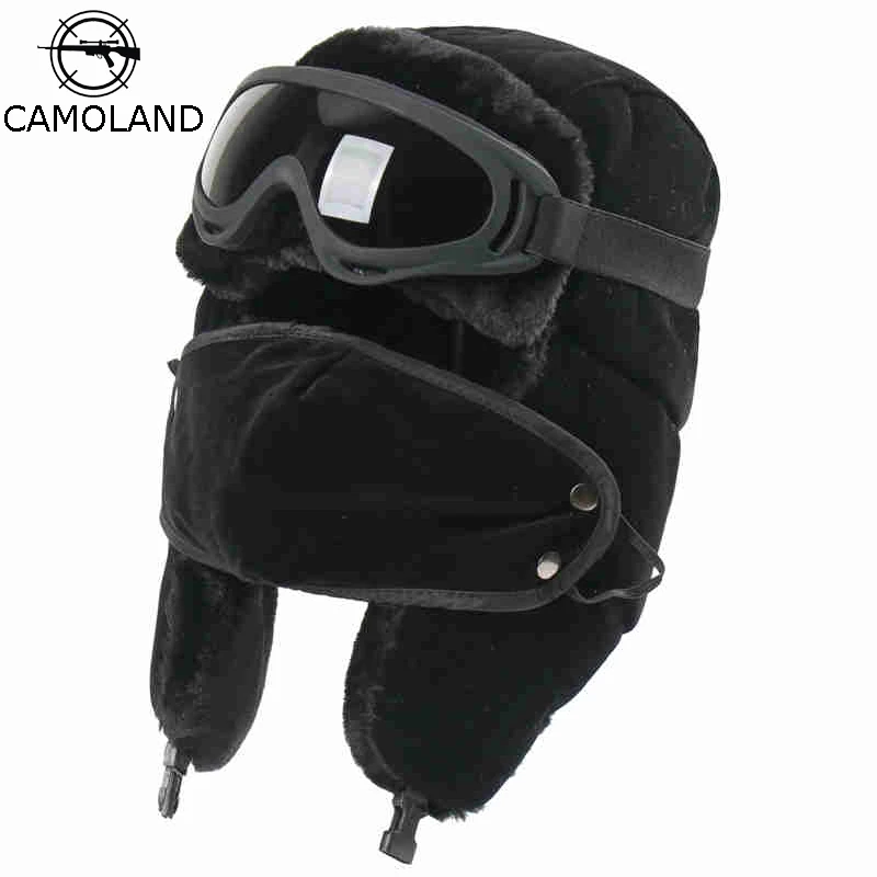 

Зимняя теплая шапка-ушанка CAMOLAND из искусственного меха, шапки для мужчин и женщин