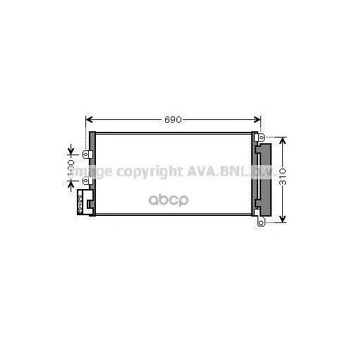Радиатор Кондиционера Замена- Ft5356d. Fiat: Linea(323_) 1.3d Multijet/1.4t-Jet/1.6d Multijet 07- Ava арт. FT5356
