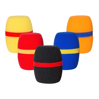 

Finlemho Mic Windscreen Foam Sponge Covers Accessories 5PCS For Handheld Microphone Wireless Anti-dust Sponge Five Colors ZF05