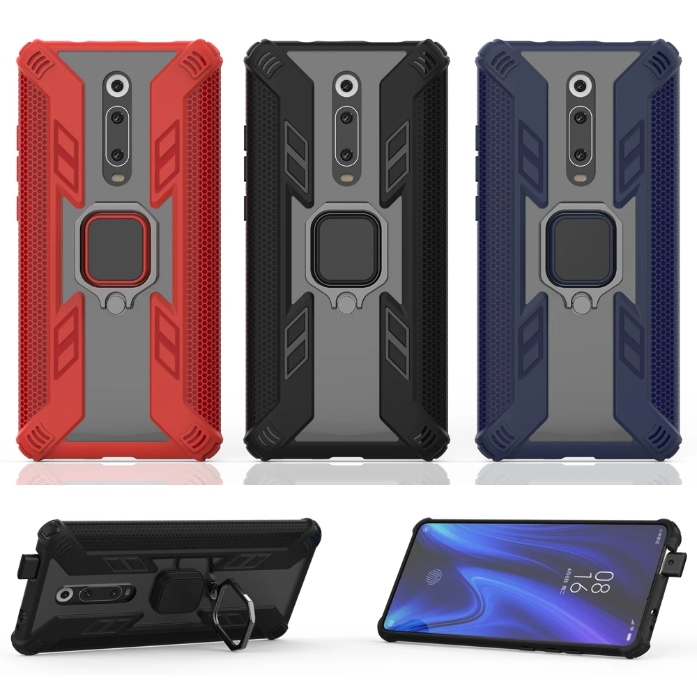 Чехол для телефона Xiaomi Mi 9T противоударный Гибридный бампер из поликарбоната и