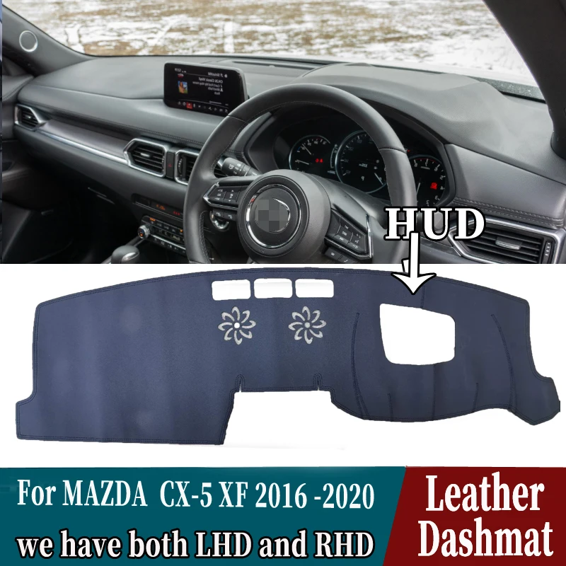 Кожаный коврик для приборной панели автомобиля аксессуары MAZDA CX5 CX-5 XF G2 2016 2017 2018 2019