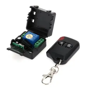 

DC12V 433MHZ Relay Wireless Remote Control Lamp Two Key LED Switch Transceiver Switch Control Controller Set