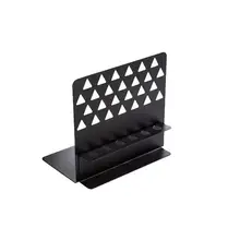 Прочный полый треугольник железа ремесло книжный конец с настольная подставка для ручек стеллаж для хранения книг