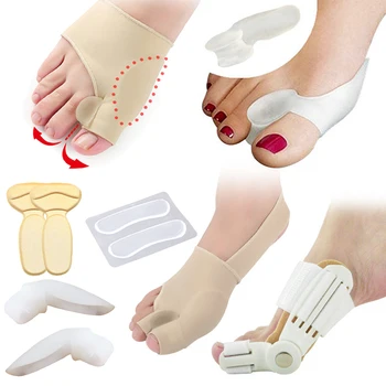 

Hallux Valgus Bunion Corrector Toe Separator Pedicure Tools Cushion Pad Bone Thumb Straightener Anti Rubbing Pad Shoes Stickers