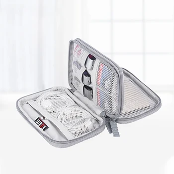 

Portable Digital Storage Bag Men Earphone Cable Box Memory Card Small Items Storage Pouch Cable Finishing Accessories Supplies