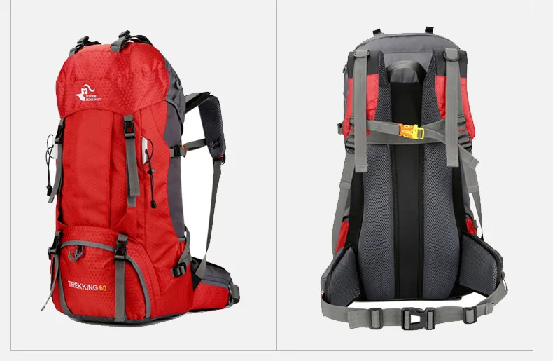 60л уличный походный рюкзак, мужской водонепроницаемый спортивный рюкзак, походные дорожные рюкзаки, рюкзак для альпинизма, рюкзак для велоспорта