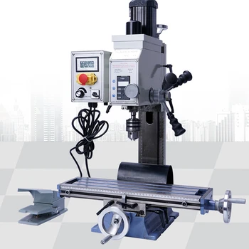 

16V Mini Vertical horizontal Metal wood Drilling Milling Machine with foot switch Infinitely variable speed