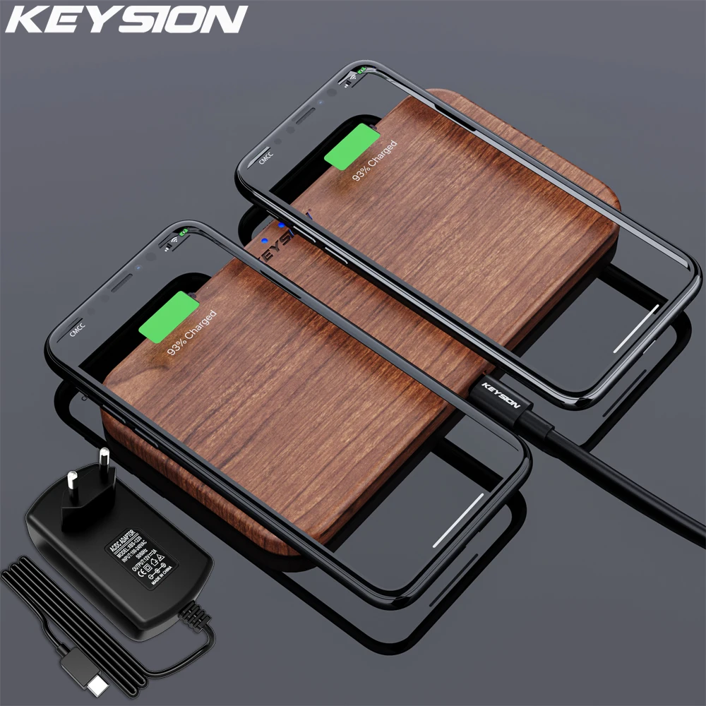 Беспроводное зарядное устройство KEYSION с 5 катушками для быстрой зарядки Qi
