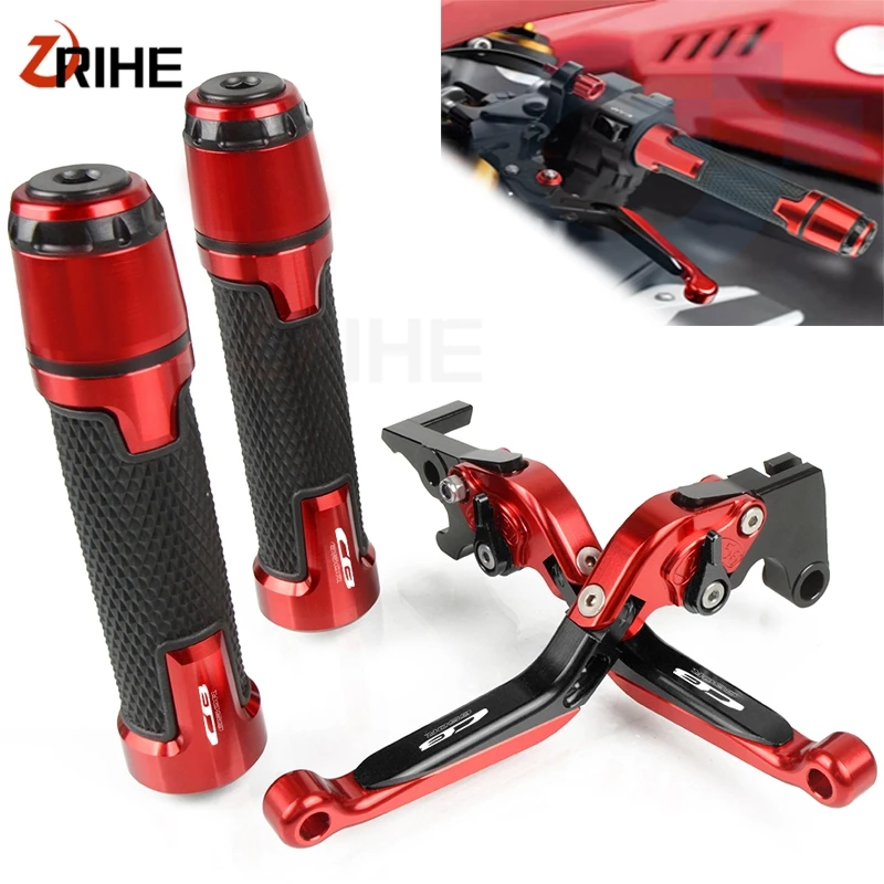 For HONDA CB650R- CNC Aluminum Motorcycle Accessories Adjustable Foldable Brake Clutch Levers and Handlebar Grips
