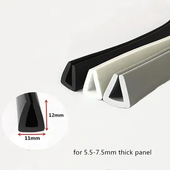

Rubber U Sealing Strip 12x11mm 7.5mm thick Glass Metal Car Wood Panel Board Flat Edge Encloser Shield White Gray Black