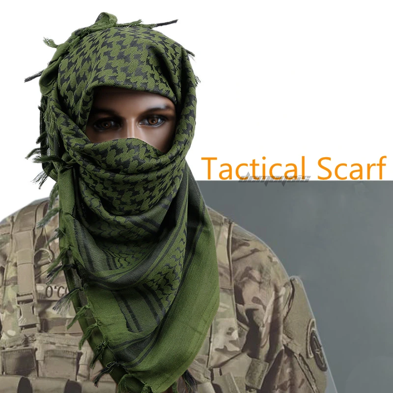 

Tactical Shemagh Scarves Tactics Hunting Hiking Desert Arab Men's Scarf Men Women Winter Windy Military Windproof Hiking Scarf