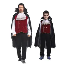 Umorden/семейный костюм для Хэллоуина; благородный костюм Эрла вампира для мальчиков и мужчин; вечерние карнавальные костюмы для взрослых; нарядная одежда для костюмированной вечеринки