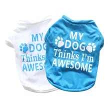 Трансер креативный горячий! Лучшие подарки для любителей собак хлопковая летняя рубашка маленькая собака кошка одежда для домашних животных футболка для собак Прямая поставка 19Dec