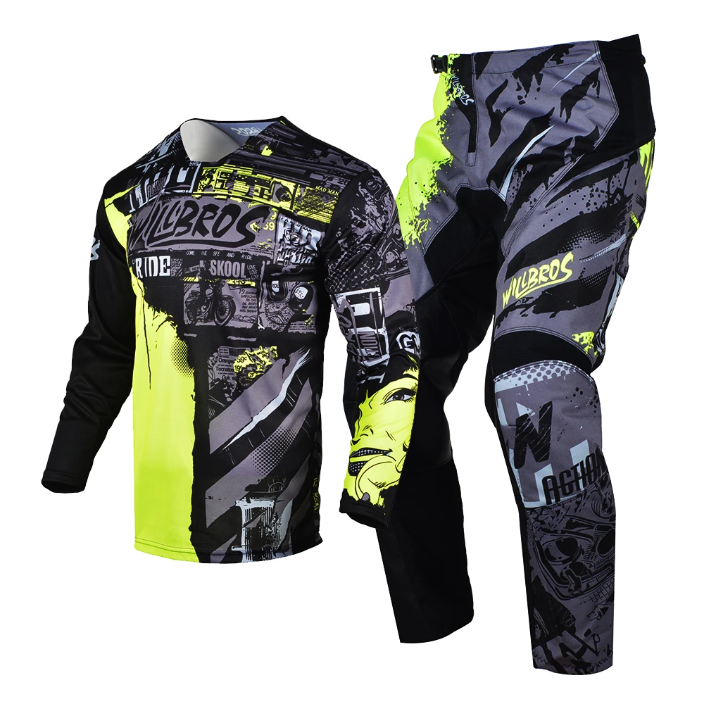 Conjunto de ropa de Motocross para niños, Conjunto de Jersey y pantalones de carreras para jóvenes, MX traje de motociclista Enduro, Kit de ciclismo para niños|Combinaciones| - AliExpress