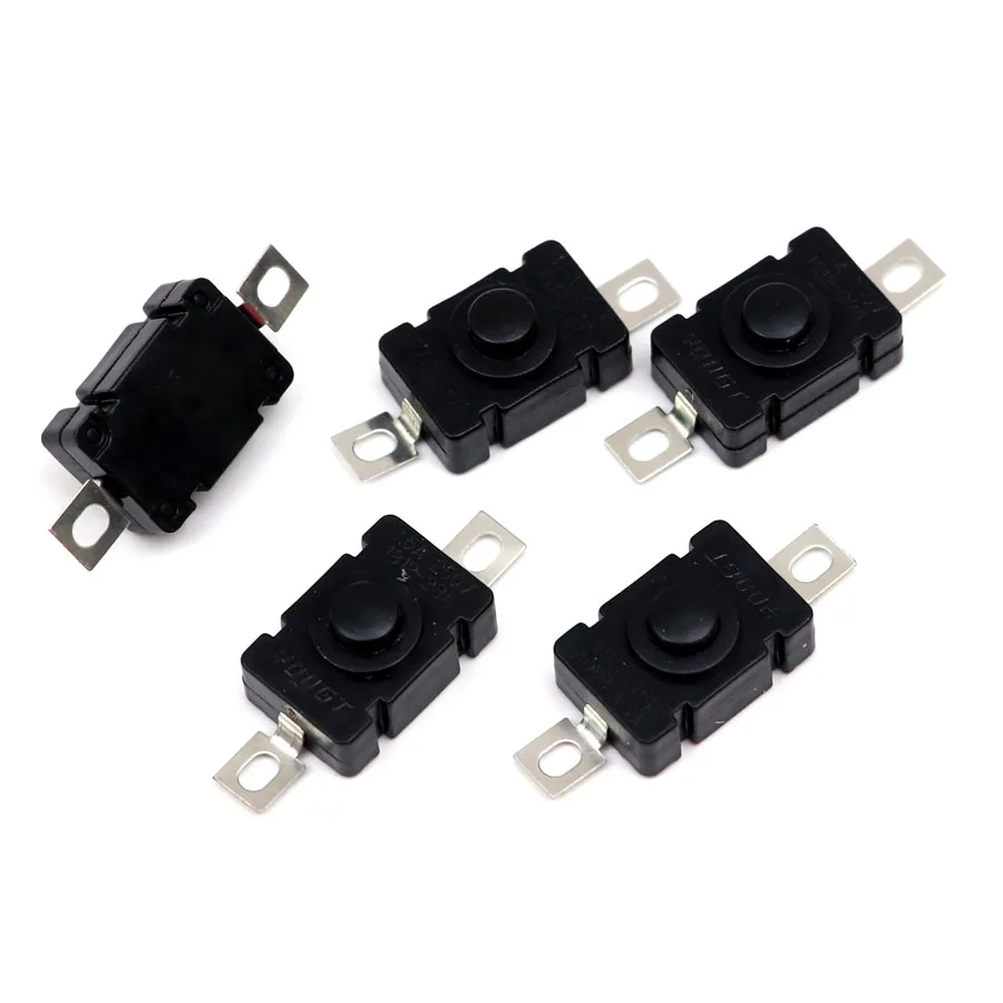 5PCS Switch Push Button Click Clicky On Off Switch 1212 1813 for LED Flashlight Torch Headlamp Lantern Light DIY Parts button light switch kit flashlight switch parts