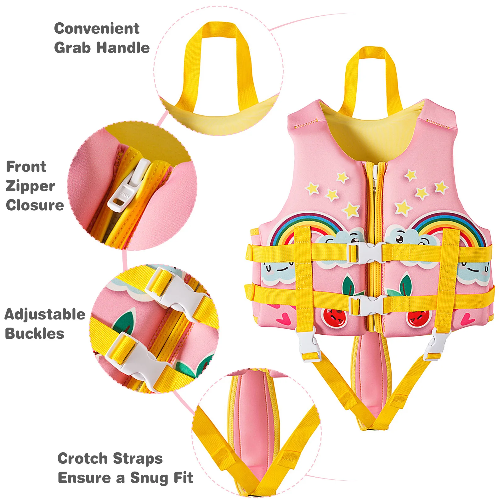 JIAHUA Frite De Piscine En Mousse Solide – 150 Cm – Aide à La Flottaison Pour Débutants