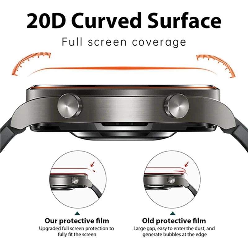 3D Curved Protective Film For Huami Amazfit GTR 2 GTR 2e Full Screen Protector Case for Amazfit GTR2 GTR2e Watch Cover