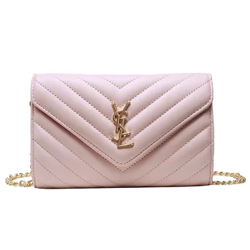 

Lingge chain small fragrant bag women's bag new style net red same style foreign style leisure crossbar fashion small square bag