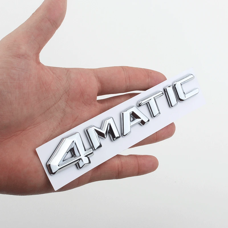 [Лидер продаж] 2 шт. автомобильный Стайлинг 3D ABS серебристый, черный 4matic 4matic эмблема задний багажник значок загрузки авто Стикеры новых и старых стиль