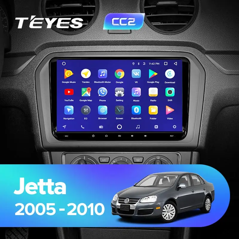 TEYES CC2 Штатное Головное устройство For Volkswagen jetta 5 2005 2010 GPS Android aвтомагнитола