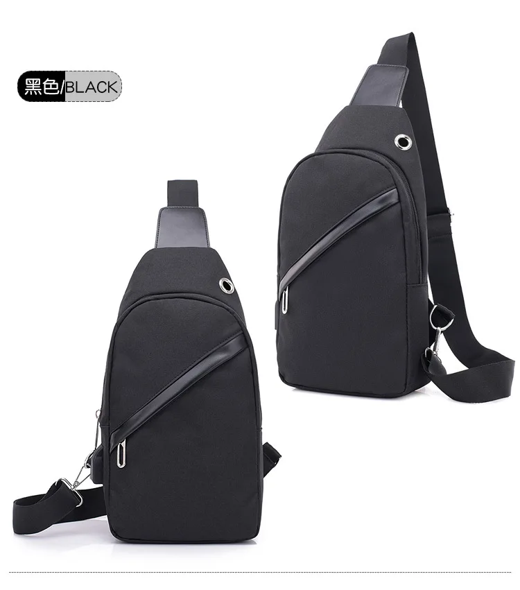 Cross Border Chest Pack Men Casual Shoulder Bag Men's Bag Shoulder Bag Backpack Versatile Multi-functional Outdoor Wallet Men's