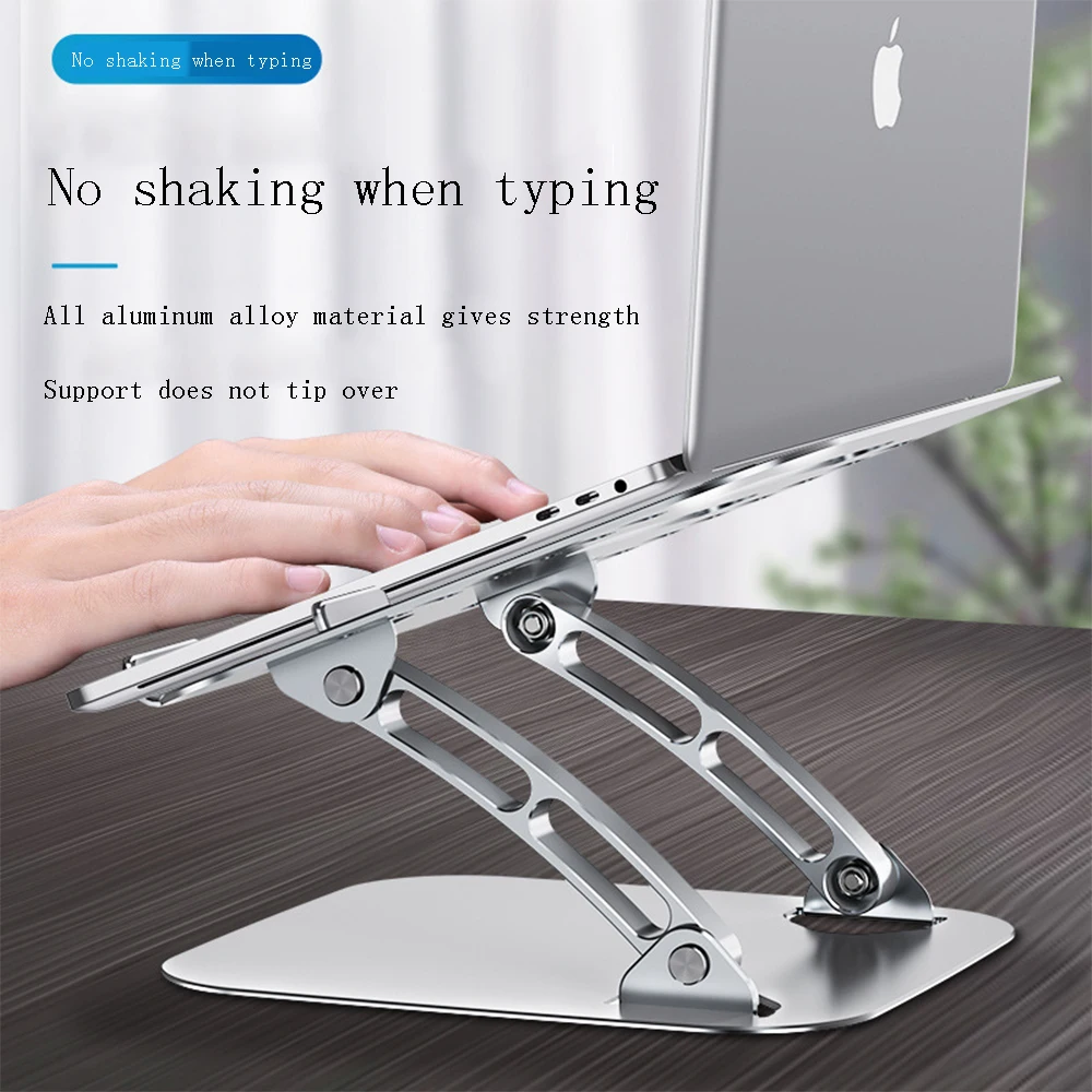 Sleek Aluminium Adjustable Foldable Laptop Stand with Heat Dissipation