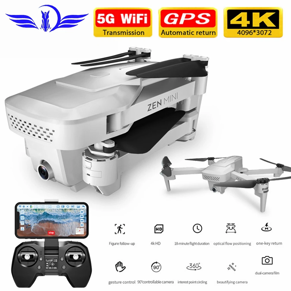 

FEMA GPS Drone with 5G Wifi Wide Angle FPV 4K HD Dual Camera Optical Flow RC Drone Quadcopter Follow Me Mini Dron VS E520S SG907