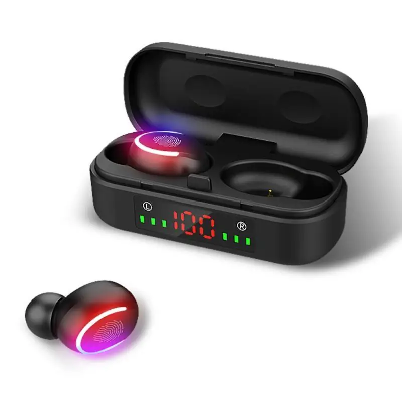 Touch Control Bluetooth Wireless Headphone Sports Gaming Wireless Earphone Hifi Stereo Earbud Noise Canceling Headset with Mic