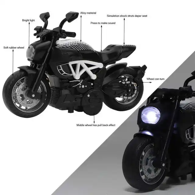 Drop-resistance Motorcycle Toys Motor Vehicle for Kids Gift for Kids 3