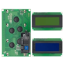 1 шт. LCD2004 + I2C 2004 20x4 2004A синий/желто-зеленый экран HD44780 для arduino символ LCD/IIC/I2C с адаптером I2C