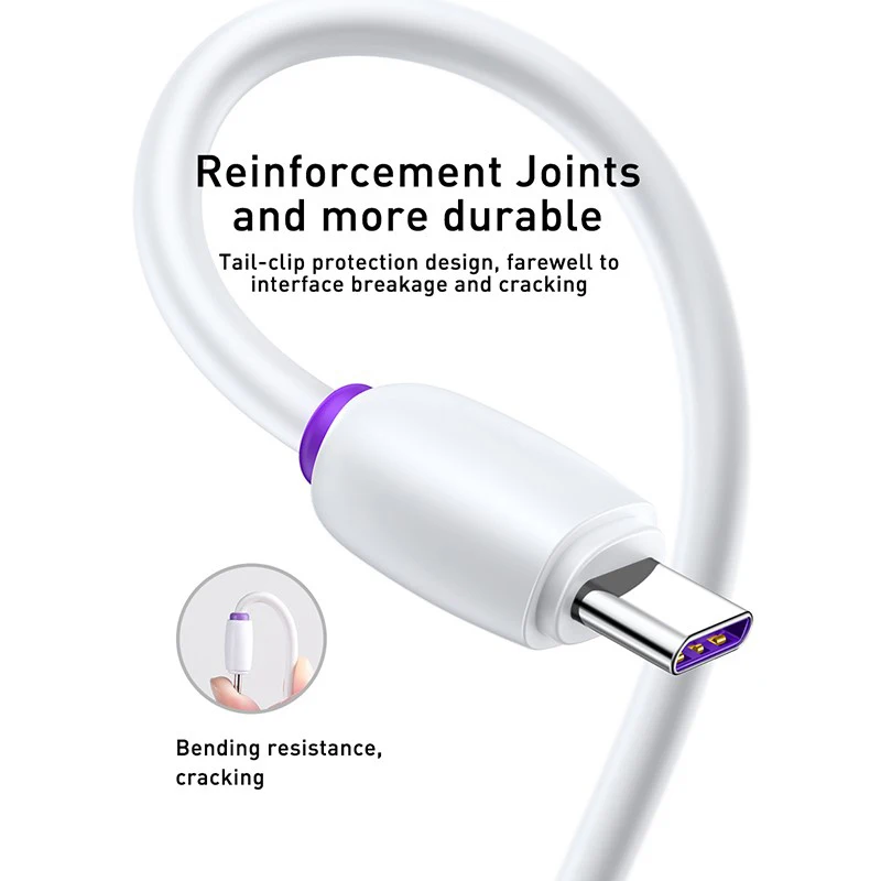 Usb type-C кабель для xiaomi redmi 40 Вт 4A 1 м Быстрая зарядка usb c кабель для samsung huawei P30 type-C зарядное устройство Шнур
