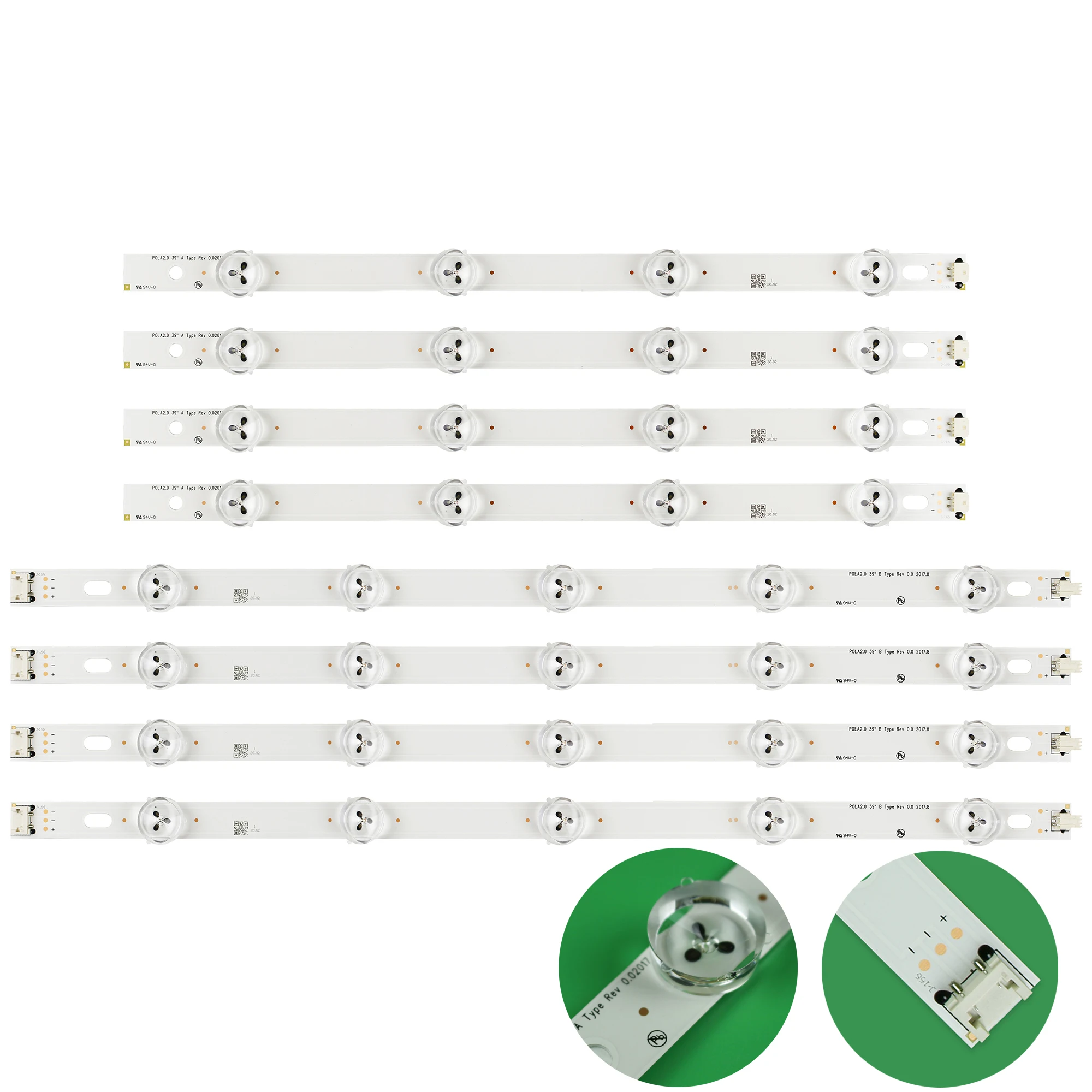 LED Backlight strip 9Lamp For LG 39&quot TV INN0TEK POLA2.0 39 39LN5300 39LN5100 39LA620S POLA 2.0 39LN5400 39LN540B HC390DUN-VCFP1 |