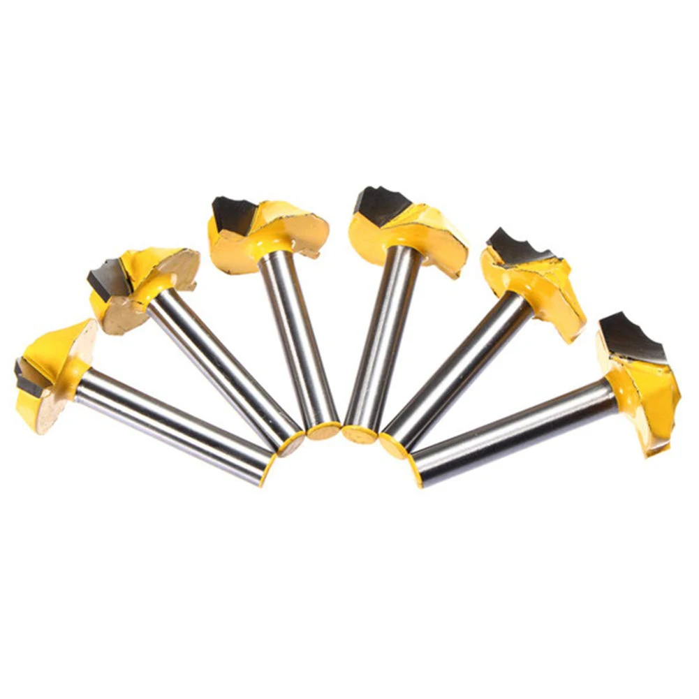 

6pcs 8mm Milling Cutter Router Bit Set Wood Cutter Carbide Shank Mill Woodworking Trimming Engraving Carving Cutting Tools