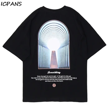 

ICPANS Funny Michelangelo Statue of David Print Short Sleeve Tees Shirts Streetwear Harajuku Hip Hop Casual Summer Tshirts Top